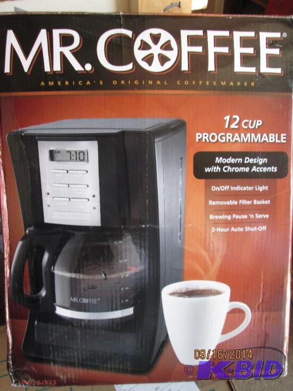 lot 41 image: Mr. Coffee 12 Cup Programmable Coffee Maker -...
