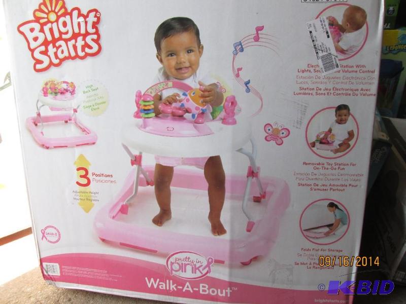 lot 43 image: Bright Starts Pretty in Pink Walk A Bout - Co...