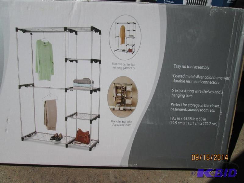 lot 45 image: Whitmor Double Rod Closet - 19.5" x 45.3...