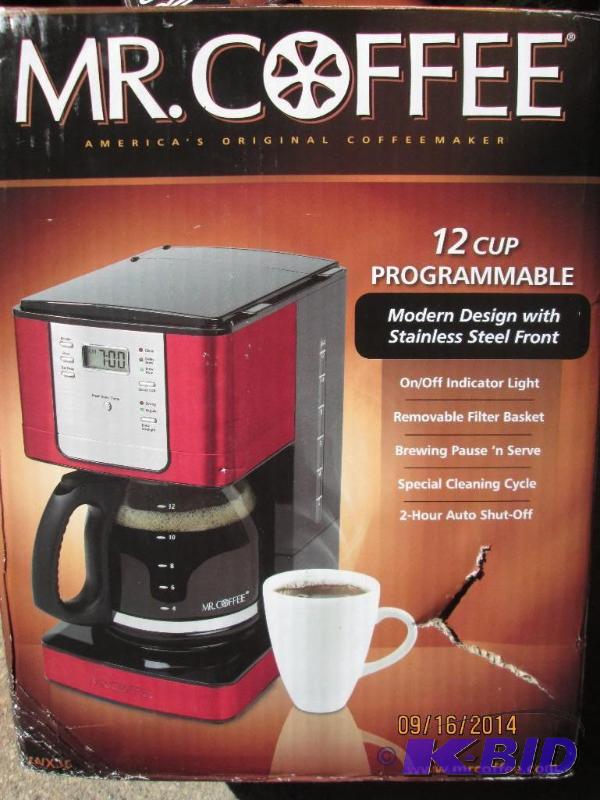 lot 56 image: Mr. Coffee 12 Cup Programmable Coffee Maker -...