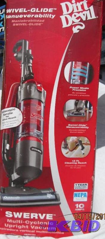 lot 68 image: Dirt Devil Swerve Multi Cyclonic Upright Vacu...