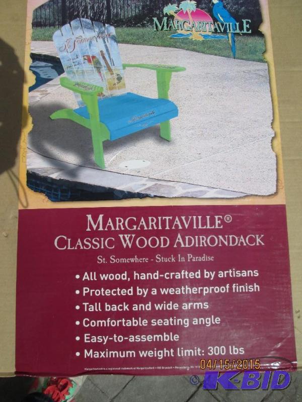 lot 73 image: Margaritaville Classic Wood Adirondack - Good...