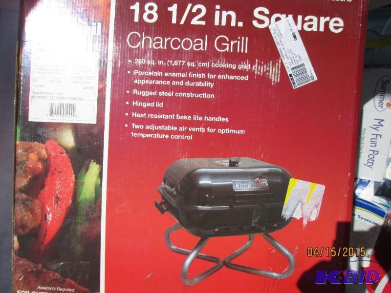 lot 80 image: CharBroil 18 12" Square Charcoal Grill ...