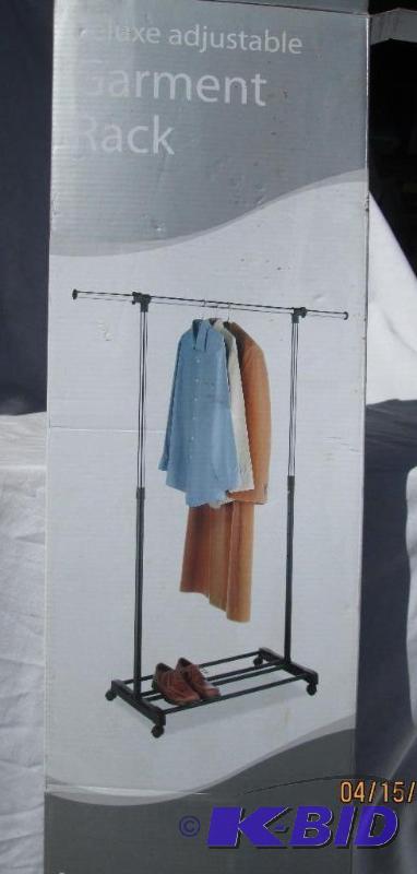 lot 83 image: Whitmor Adjustable Garment Rack - 56.25"...