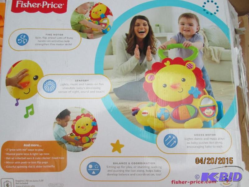 lot 88 image: Fisher Price Musical Lion Walker WalkerPlay ...