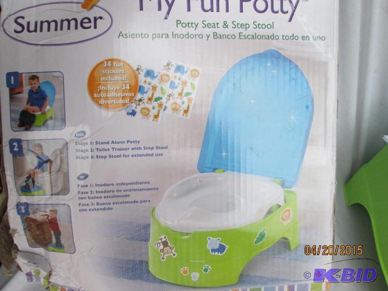 lot 89 image: Summer My Fun Potty - Potty Seat and Step Sto...