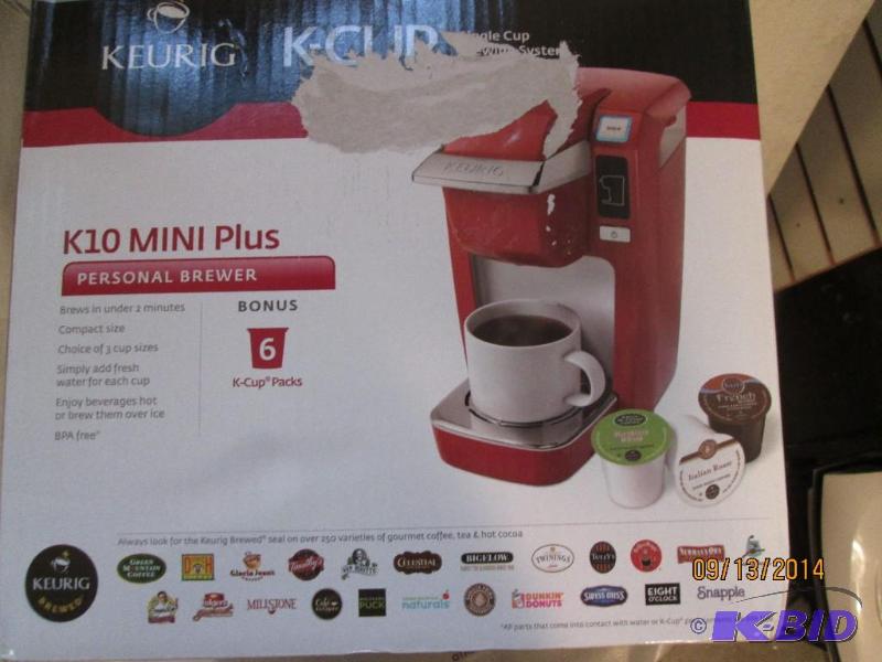 lot 9 image: Keurig - K10 Mini Plus Personal Brewer - Ligh...