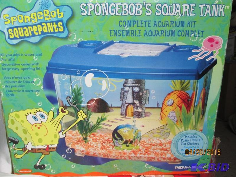 lot 91 image: SpongeBob SquarePants Aquarium Kit - Use in Y...
