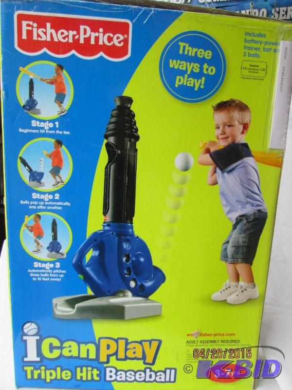 lot 93 image: Fisher Price I Can Play Triple Hit BaseBall -...