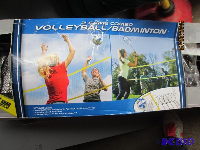 lot 95 image: EastPoint 2 Game Combo VolleyBallBadminton w...