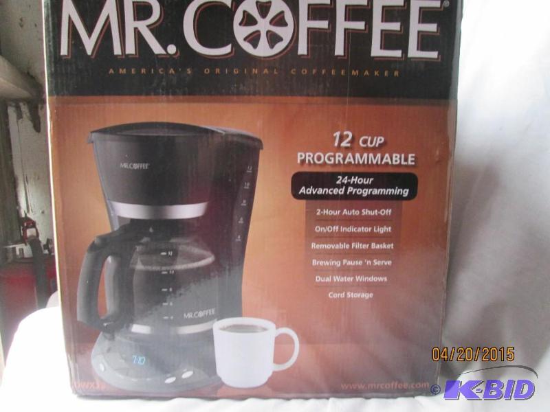 lot 97 image: Mr Coffee 12 Cup Programmable Coffee Pot - Do...
