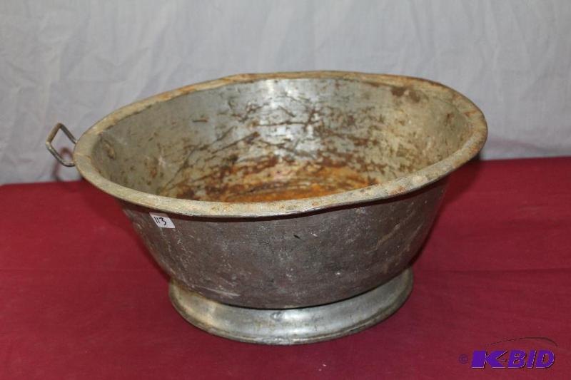 Large Vintage Metal Bowl&nbsp...