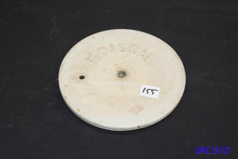 Antique Edison Stone Plate - Unknown Function...