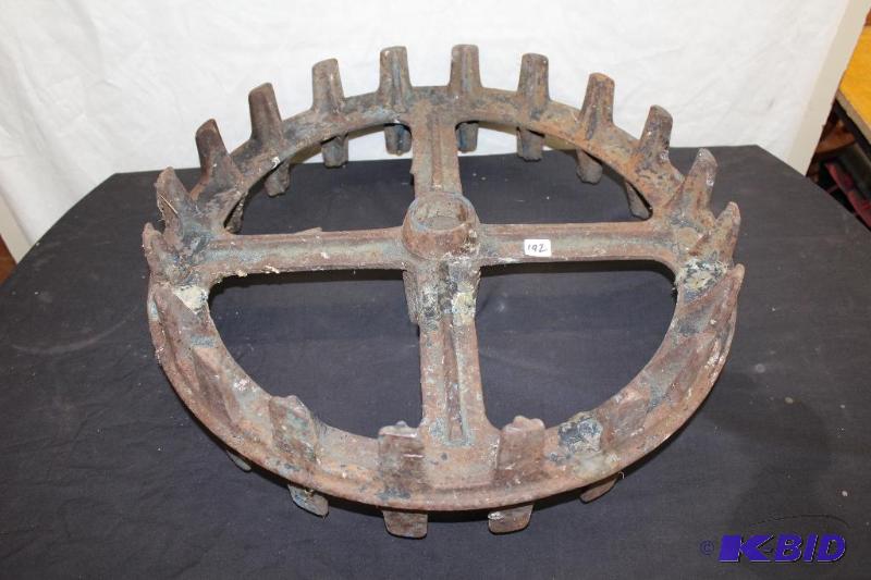 Antique Cast Iron Wheel&nbsp  HEAVY...
