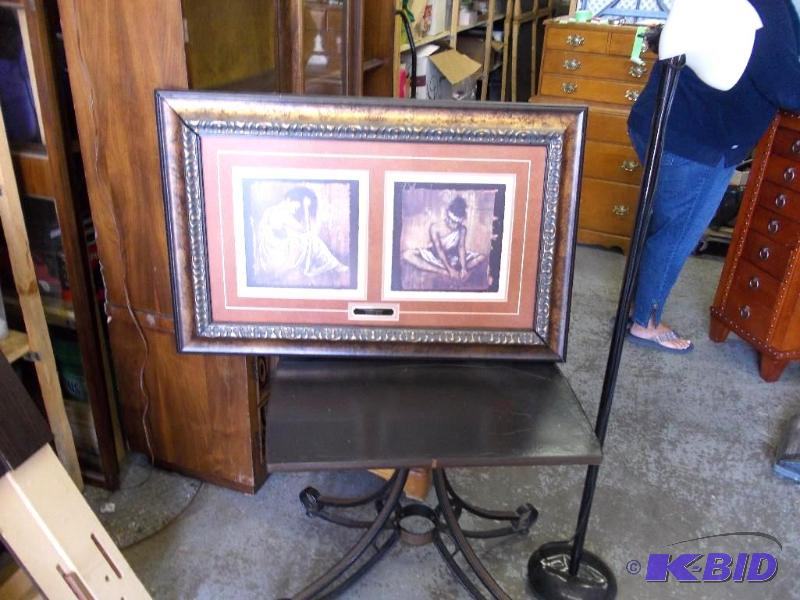 Picture, Table, Floor Lamp