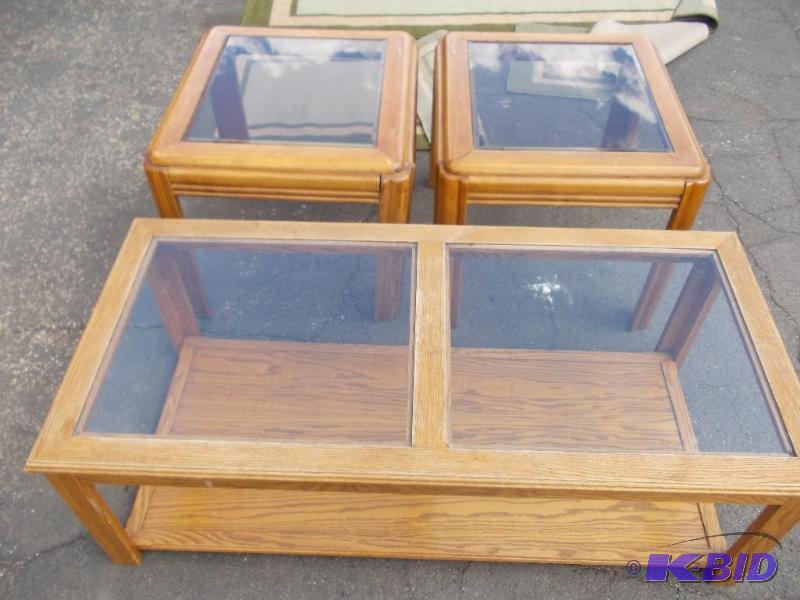 3-Glass Top Tables