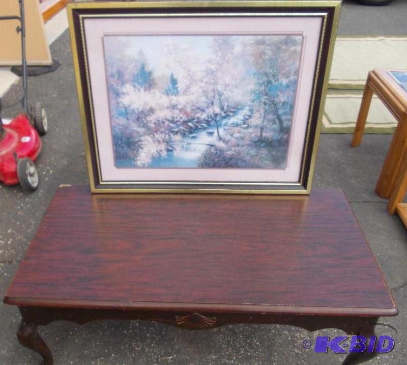 Coffee Table & Picture