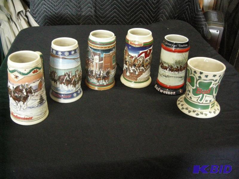 Budweiser Steins