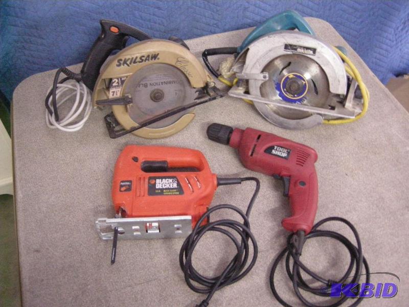 Electric drill, saws, jig saw