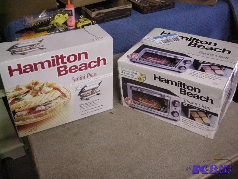 Like New Panini & toaster oven