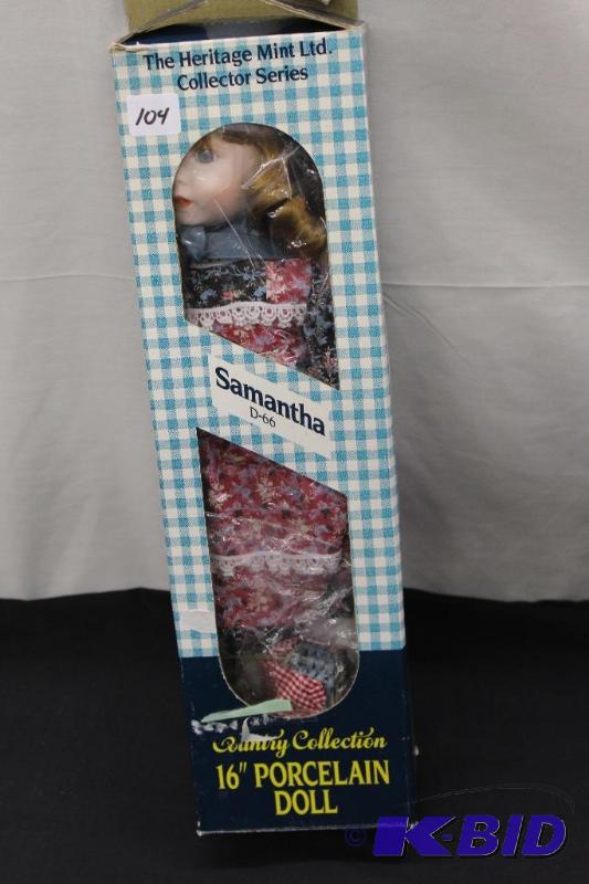 Porcelain Doll  Samantha, D-66, 16&quot&nbsp...