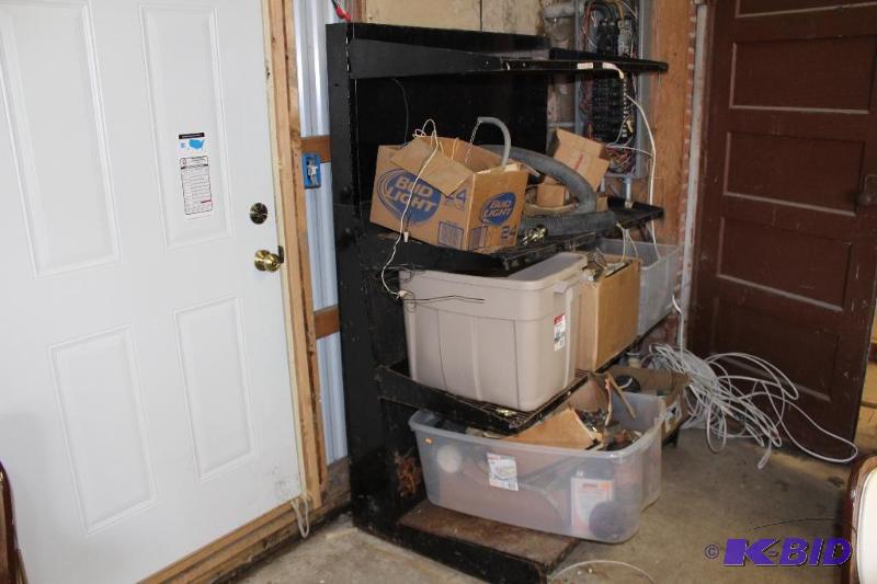 Steel Garage Shelf with ALL Contents (electri...