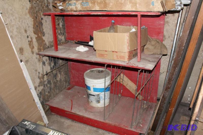 Wood&nbspGarage Shelf with ALL Contents  MUS...
