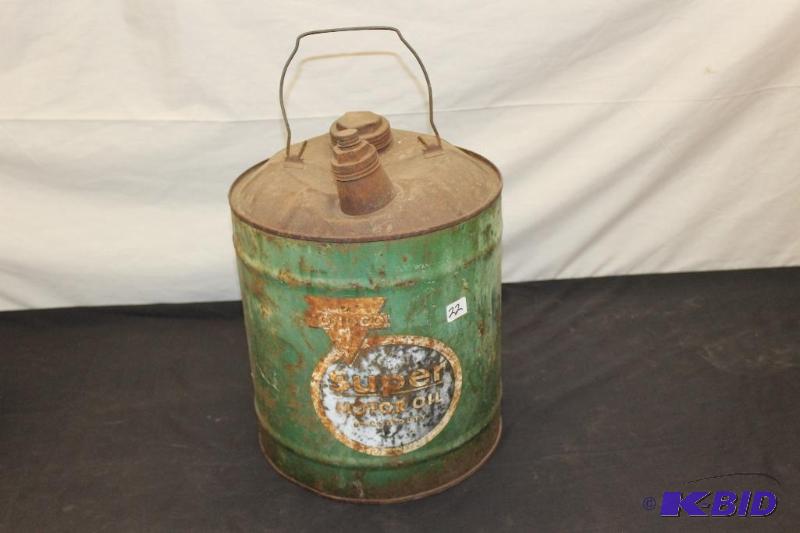 Super Motor Oil Vintage Can&nbsp...