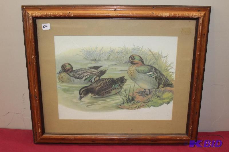 Framed Duck Print&nbsp...