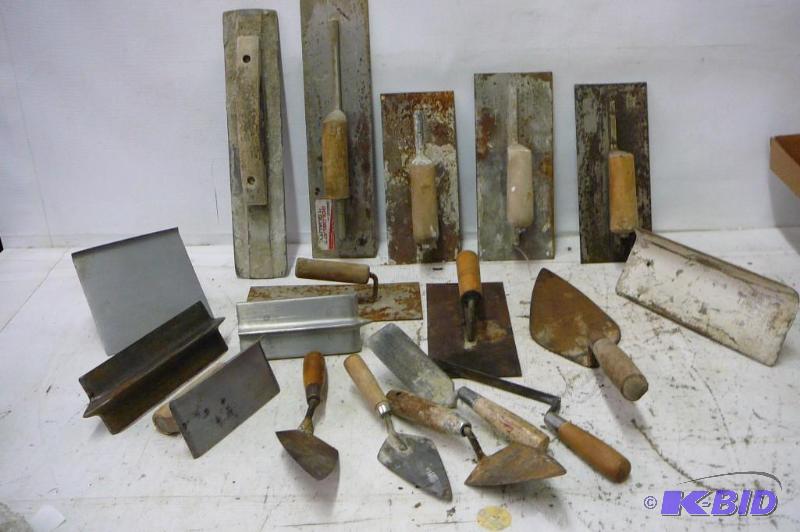 lot 107 image: Lot of Cement Tools...