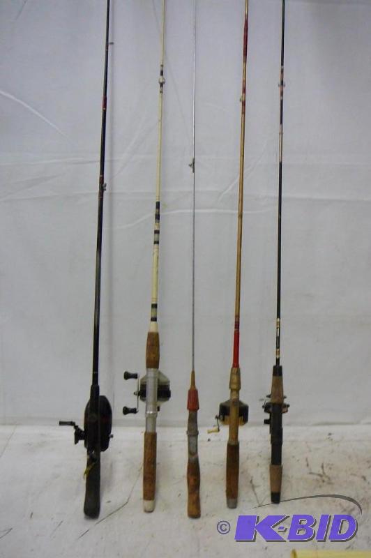 lot 119 image: Fishing Rods and Reels 5 count...