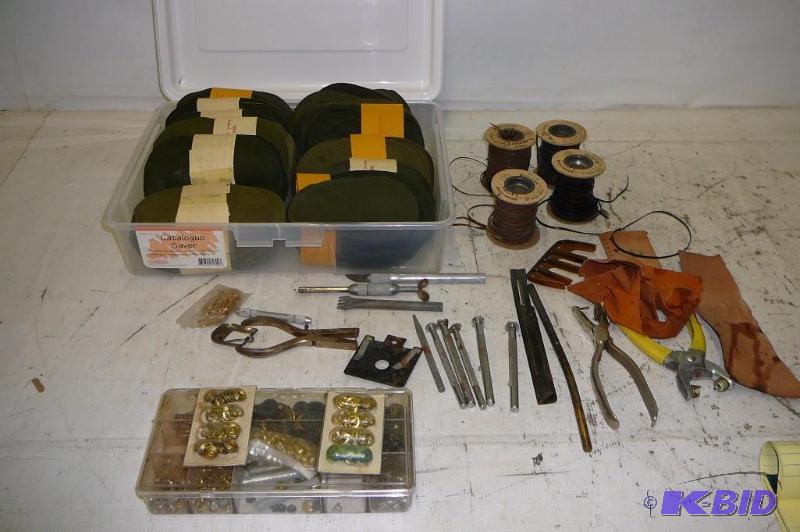 lot 153 image: Leather Tools and Leather Patches...