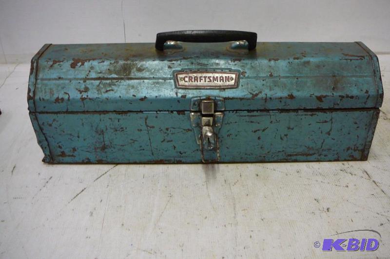 lot 163 image: Craftsman Tool Box with 12 Drive Sockets and...