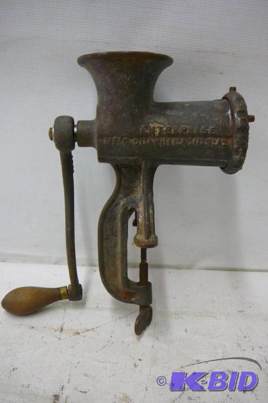 lot 31 image: Vintage meat grinder an#10 Tinned...