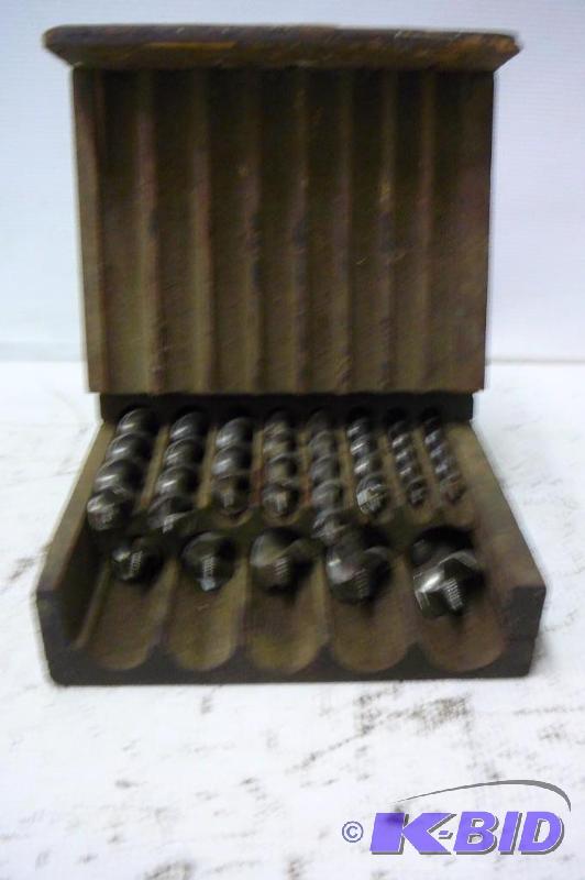 lot 48 image: Set of Drill Bits & wooden case...