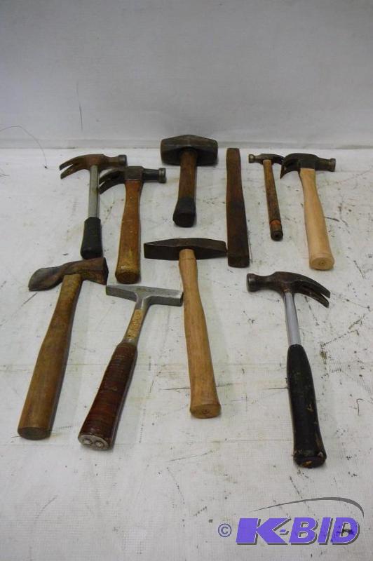 lot 51 image: Lot of Hammers 9 Count...