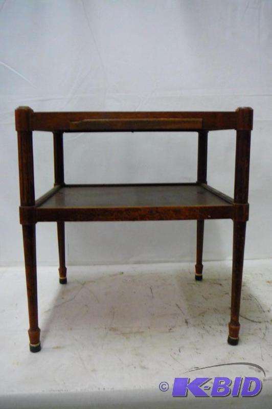 lot 6 image: Table with pull out 22 x 22 x 24 High Mersman...