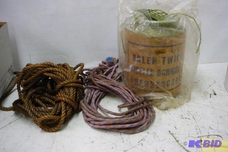 lot 62 image: Lot of Rope and Twine...