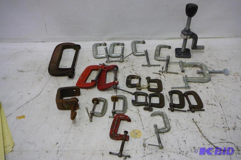 lot 90 image: C clamps 20 count...
