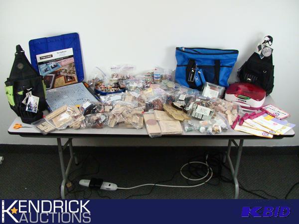lot 15 image: HUGE Lot of Rubber Stamps, Beads, and Scrapbook Supplies