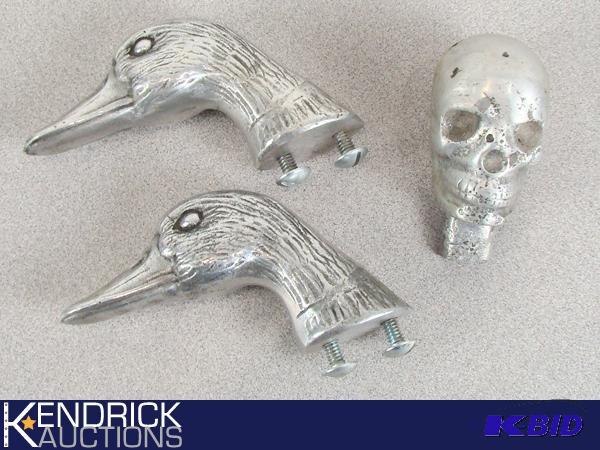lot 35 image: Vintage Aluminum Duck, and Skeleton Handles