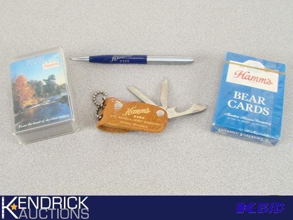 lot 59 image: Lot of Vintage Collectible Hamms Beer Items