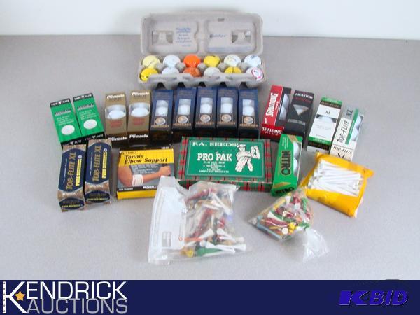 lot 76 image: Lot of New in the Package Golf Balls, and Golf Accessories