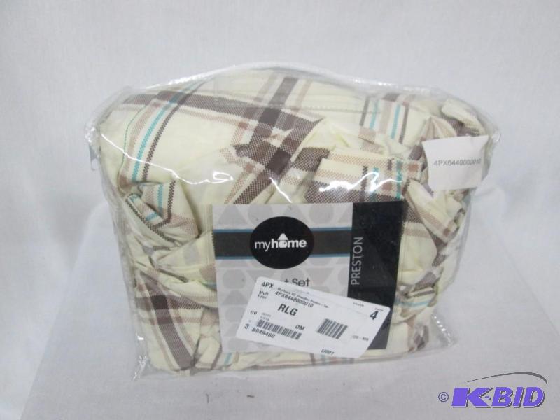 lot 18 image: MyHome Preston King Sheet Set - Taupe
