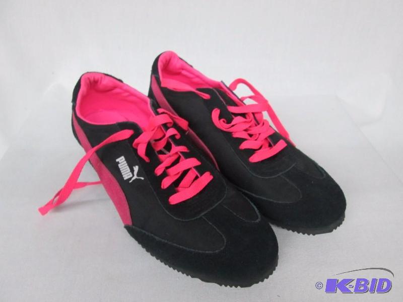 lot 30 image: Puma Womens Caroline Striped Wedge Sneaker