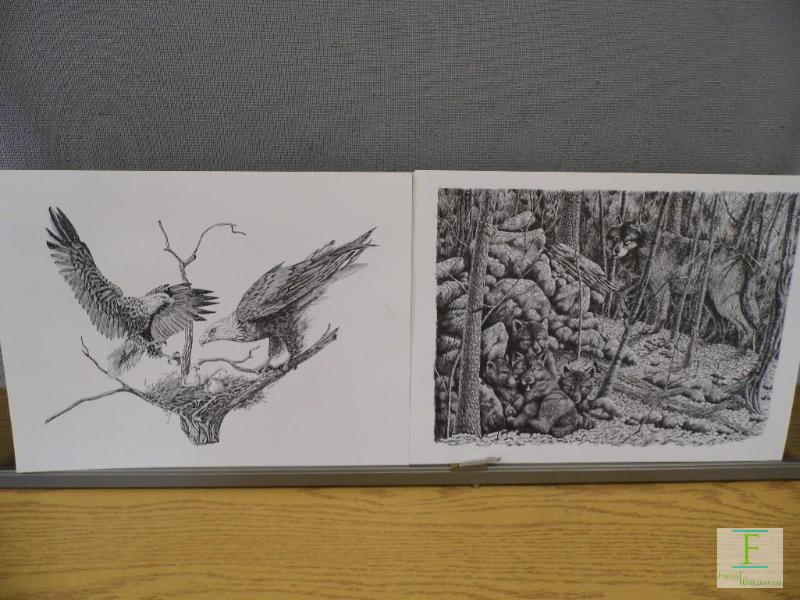 lot 48 image: Eagles and Wolves