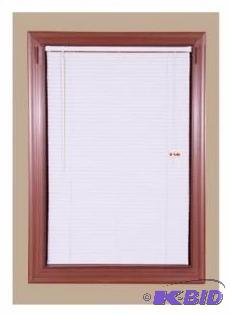 lot 23 image: Bali 1 Light Filtering Vinyl Blind. 29 x 64 Color Alabaster