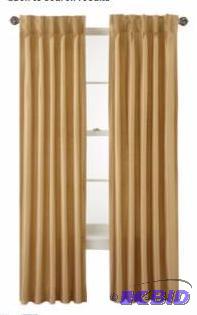lot 33 image: JCP Collection 2 Thermal Pinch Pleat Panels Soft Gold 75 x 95 New in Package