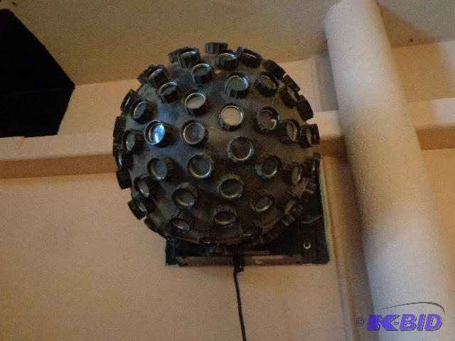lot 113 image: Clear Disco Ball   Works needs bulb ...