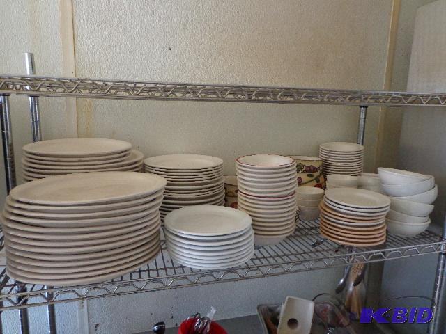 lot 125 image: Dining Dishes (white)   31 large plates  27 s...